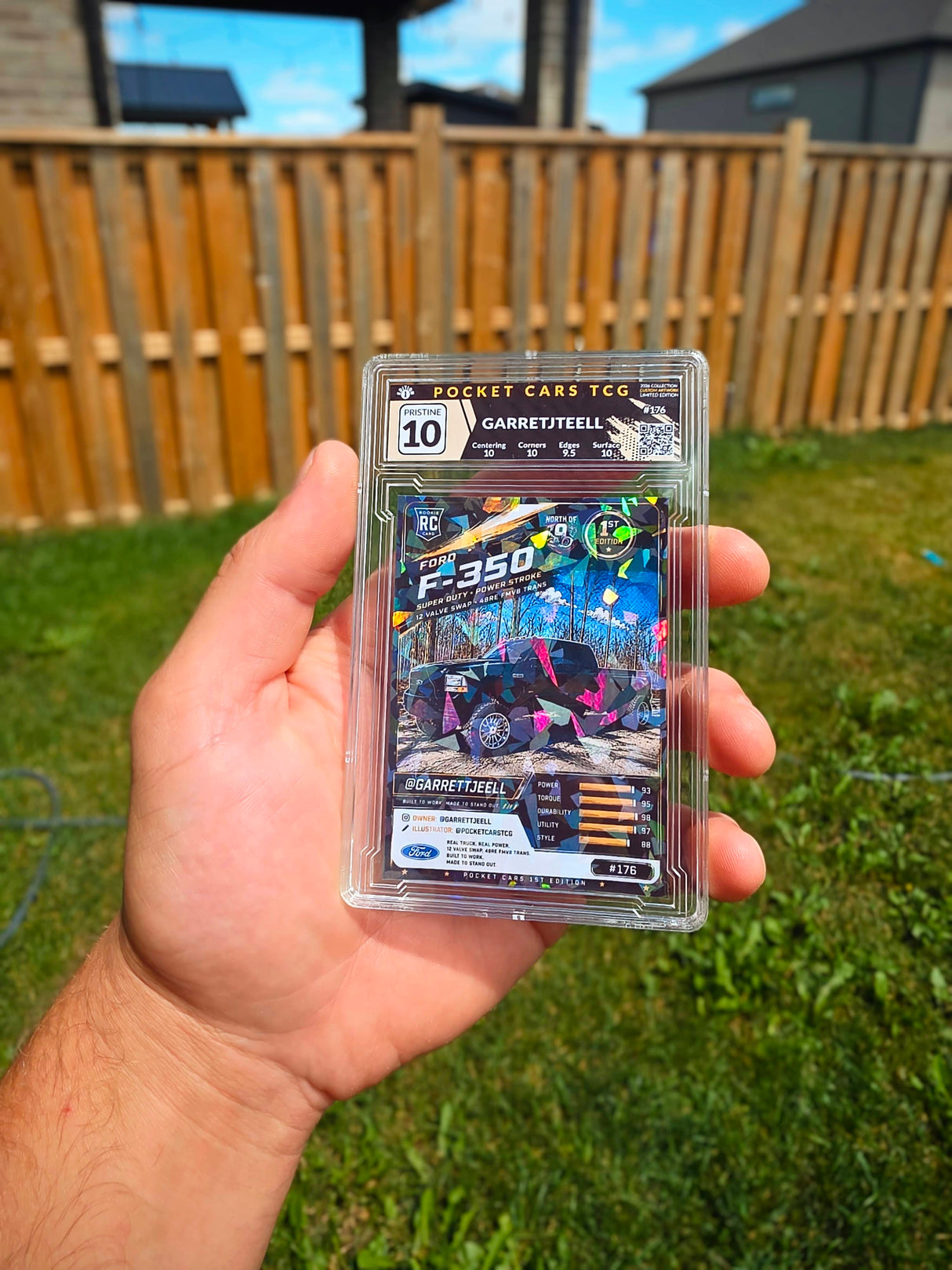 Garretjteell Cracked Ice Exclusive 10 Rookie Card