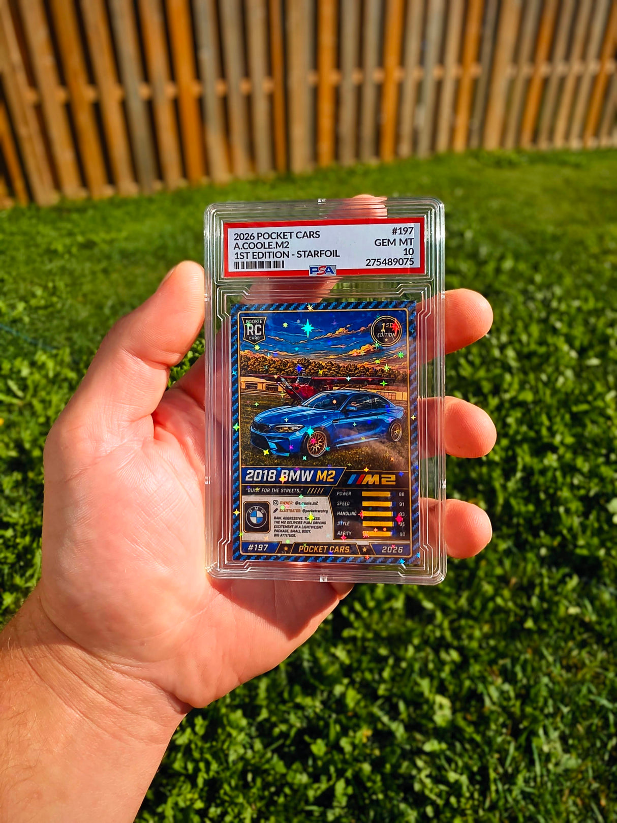 A.coole.m2 Starfoil Exclusive PSA 10 Custom Rookie Card