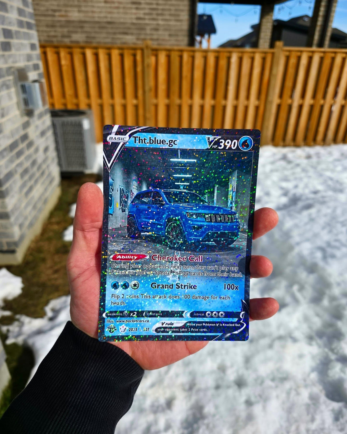 Tht.blue.gc Glitterfoil Exclusive Jumbo Custom Card