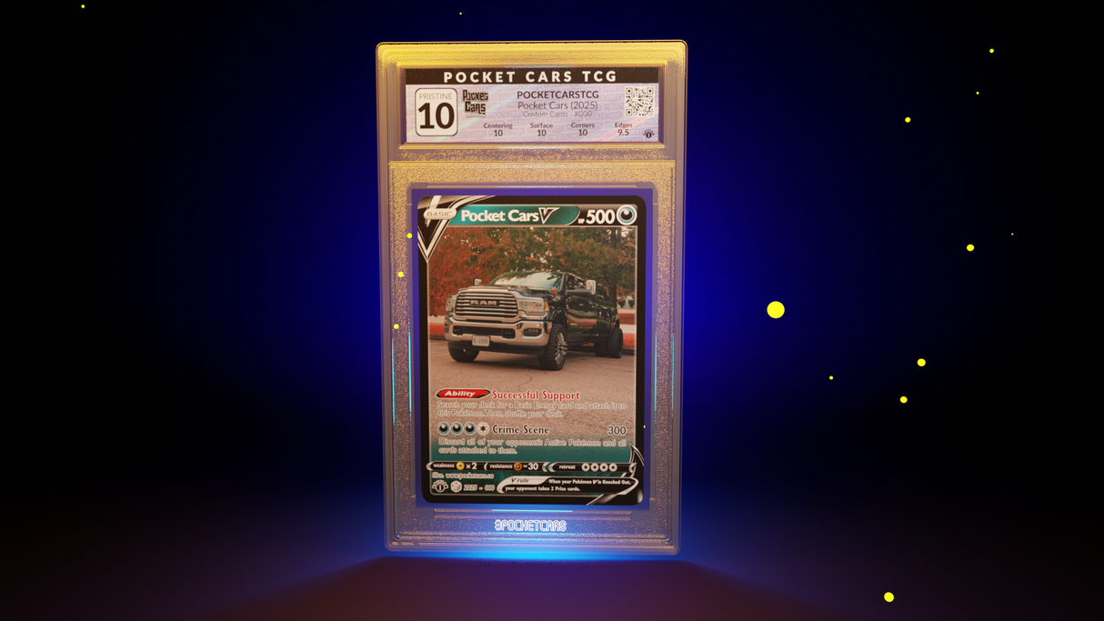 Digital Render Of Your Card In a Graded Case