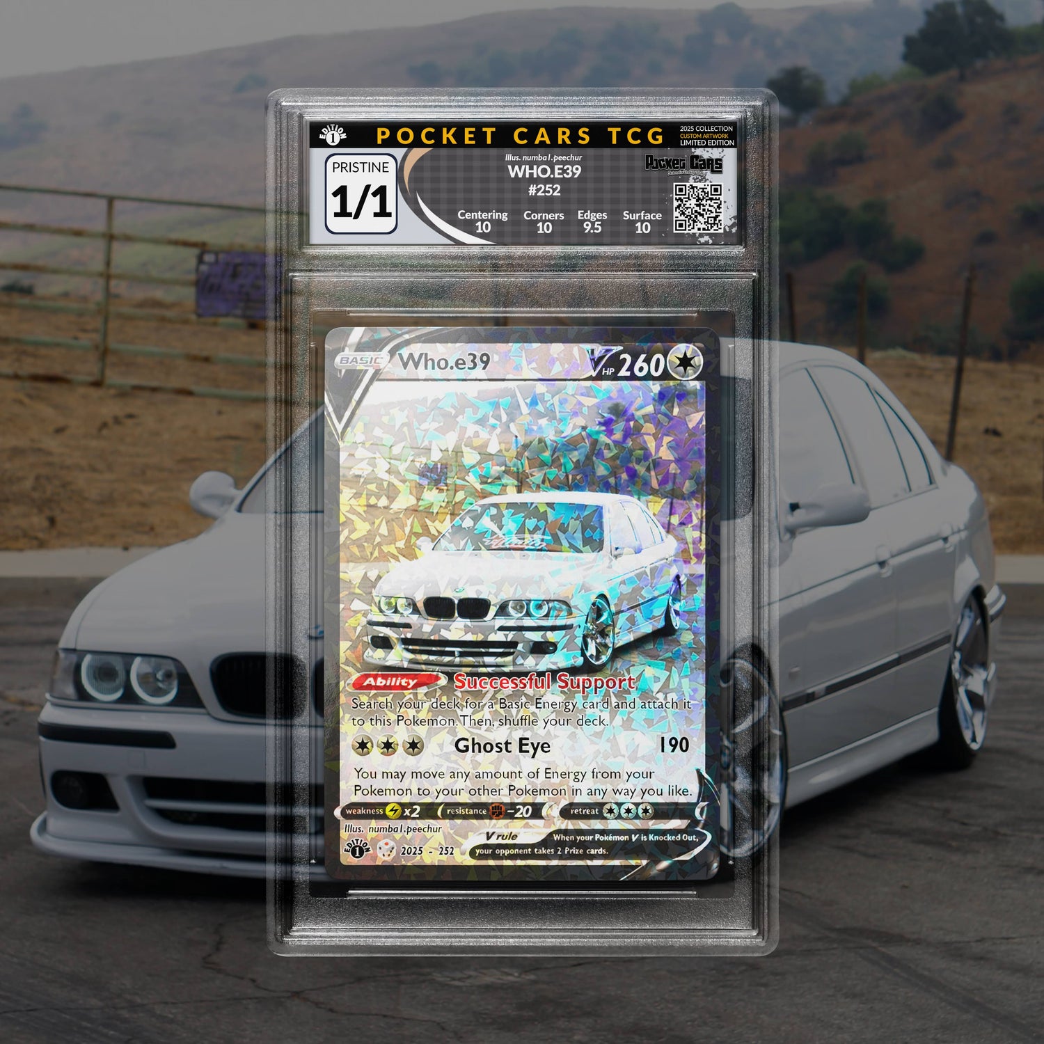 who.e39 Cracked Ice Exclusive 1/1 Custom Card
