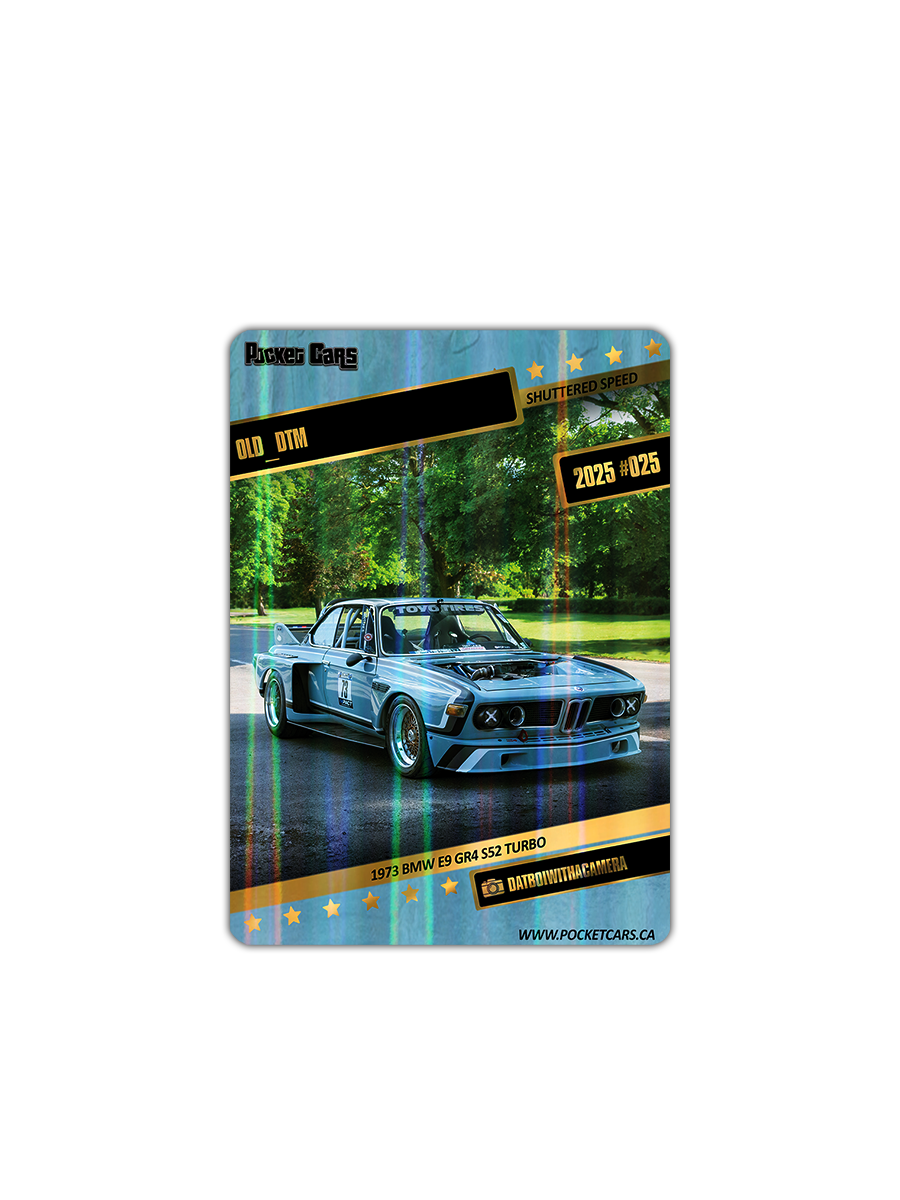 1973 BMW E9 GR4 TURBO S52 - OLD_DTM - #025 - SHUTTERED SPEED