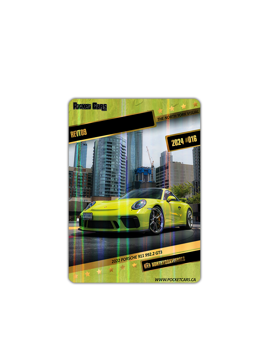 2022 PORSCHE 911 992.2 GT3 - REVTO9 - #016 - THE NORTH YORK VISUAL