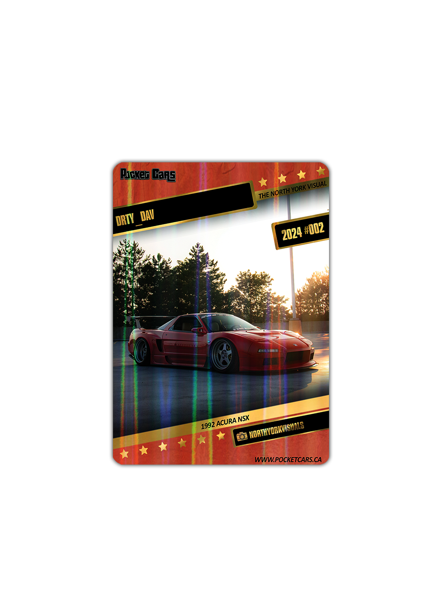 1992 ACURA NSX - DRTY_DAV - #002 - THE NORTH YORK VISUAL