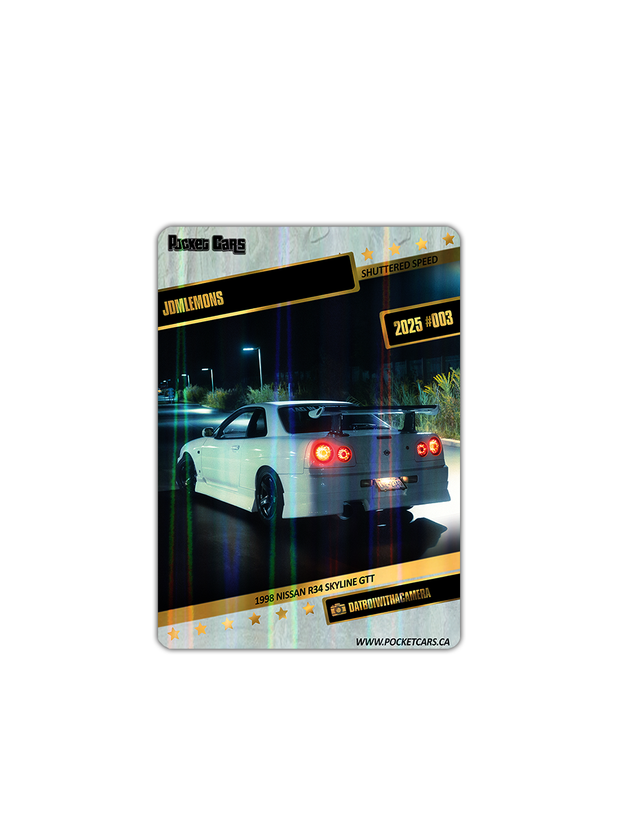1998 NISSAN R34 SKYLINE GTT - JDMLEMONS - #003 - SHUTTERED SPEED