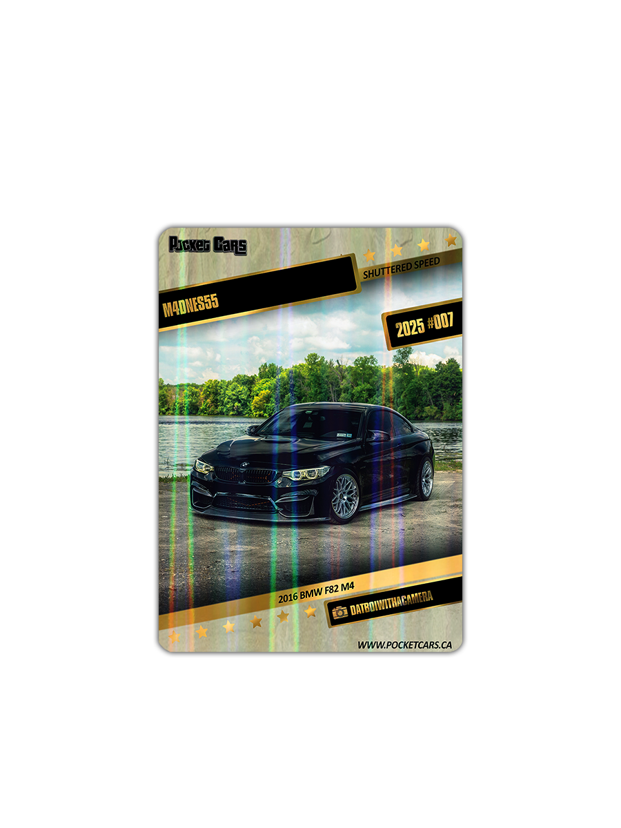 2016 BMW F82 M4 - M4DNES55 - #007 - SHUTTERED SPEED