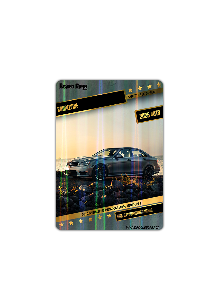 2012 MERCEDES BENZ C63 AMG EDITION 1 - COOPLEVINE - #019 - SHUTTERED SPEED