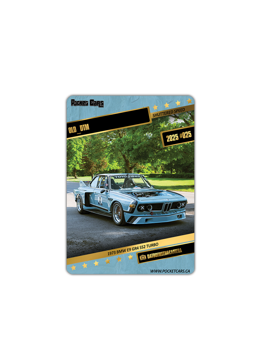 1973 BMW E9 GR4 TURBO S52 - OLD_DTM - #025 - SHUTTERED SPEED