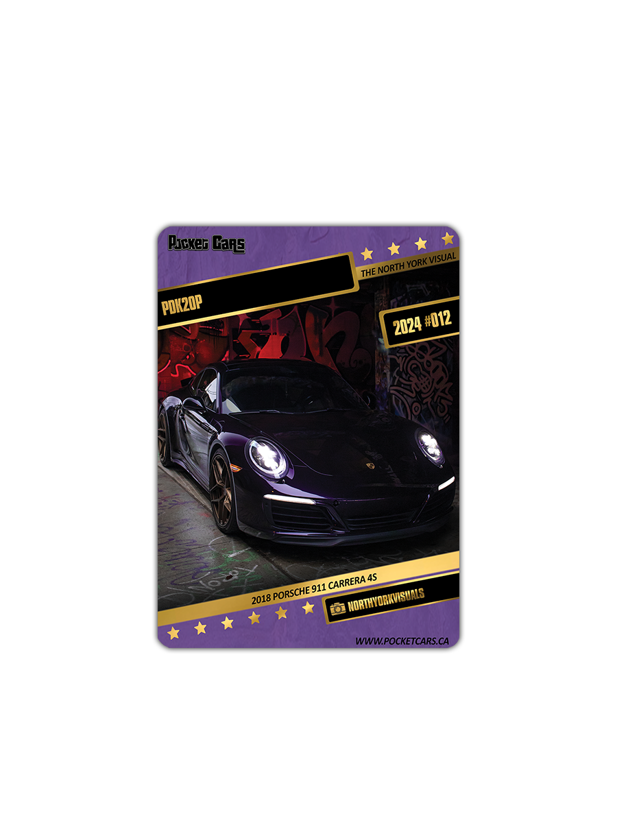 2018 PORSCHE 911 CARRERA 4S - PDK2OP - #012 - THE NORTH YORK VISUAL
