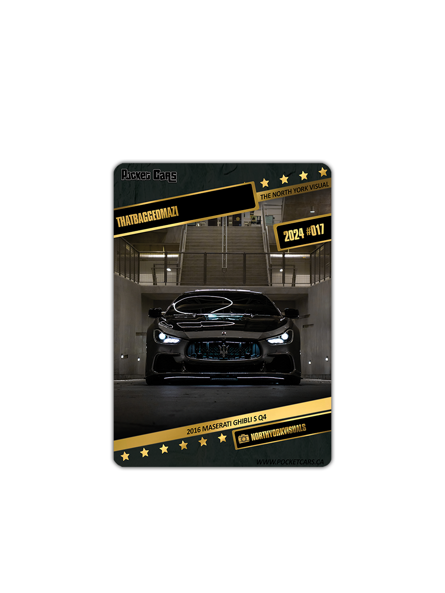 2016 MASERATI GHIBLI SQ4 - THATBAGGEDMAZI - #017 - THE NORTH YORK VISUAL