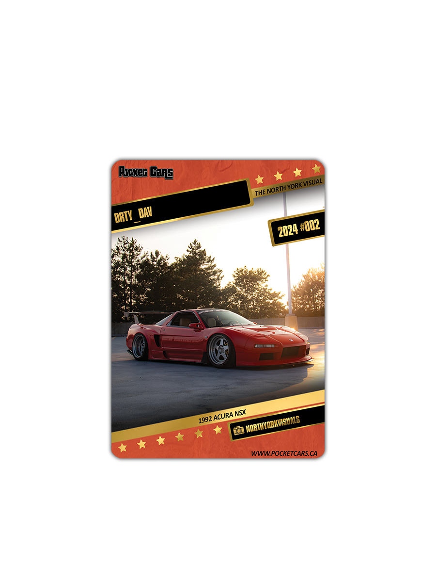 1992 ACURA NSX - DRTY_DAV - #002 - THE NORTH YORK VISUAL