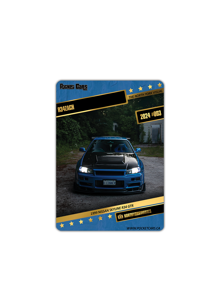 1999 NISSAN SKYLINE R34 GTR - R34ZACH - #003 - THE NORTH YORK VISUAL