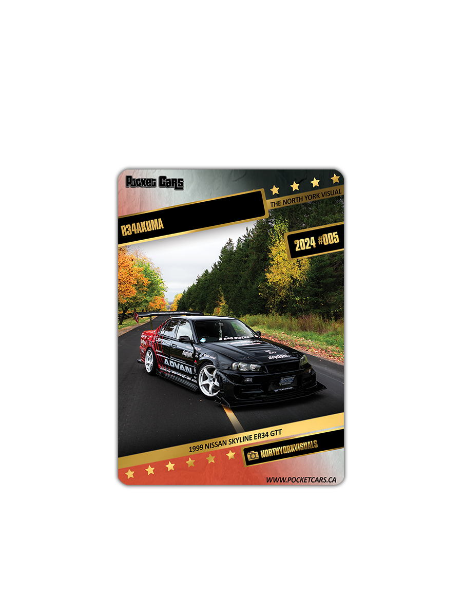 1999 NISSAN SKYLINE ER34 GTT - R34AKUMA - #005 - THE NORTH YORK VISUAL