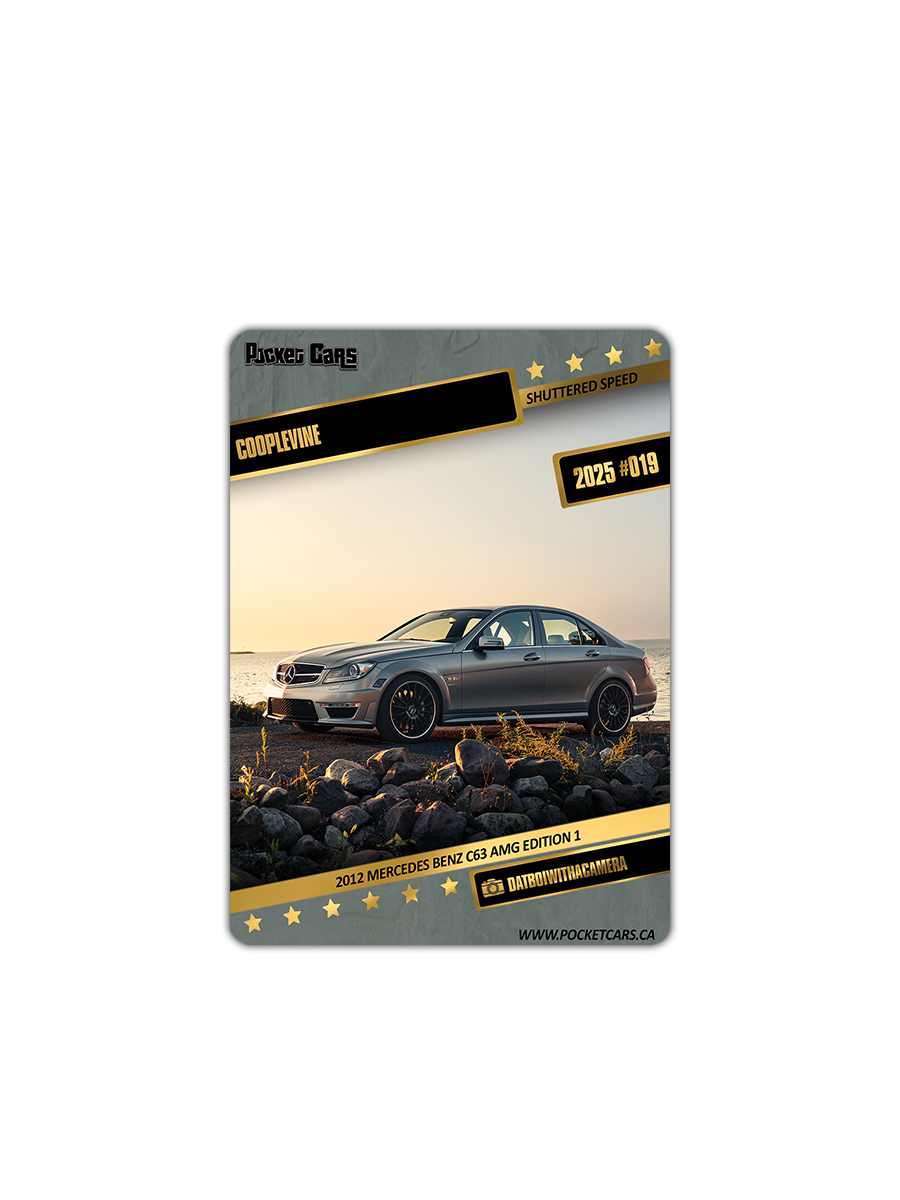 2012 MERCEDES BENZ C63 AMG EDITION 1 - COOPLEVINE - #019 - SHUTTERED SPEED