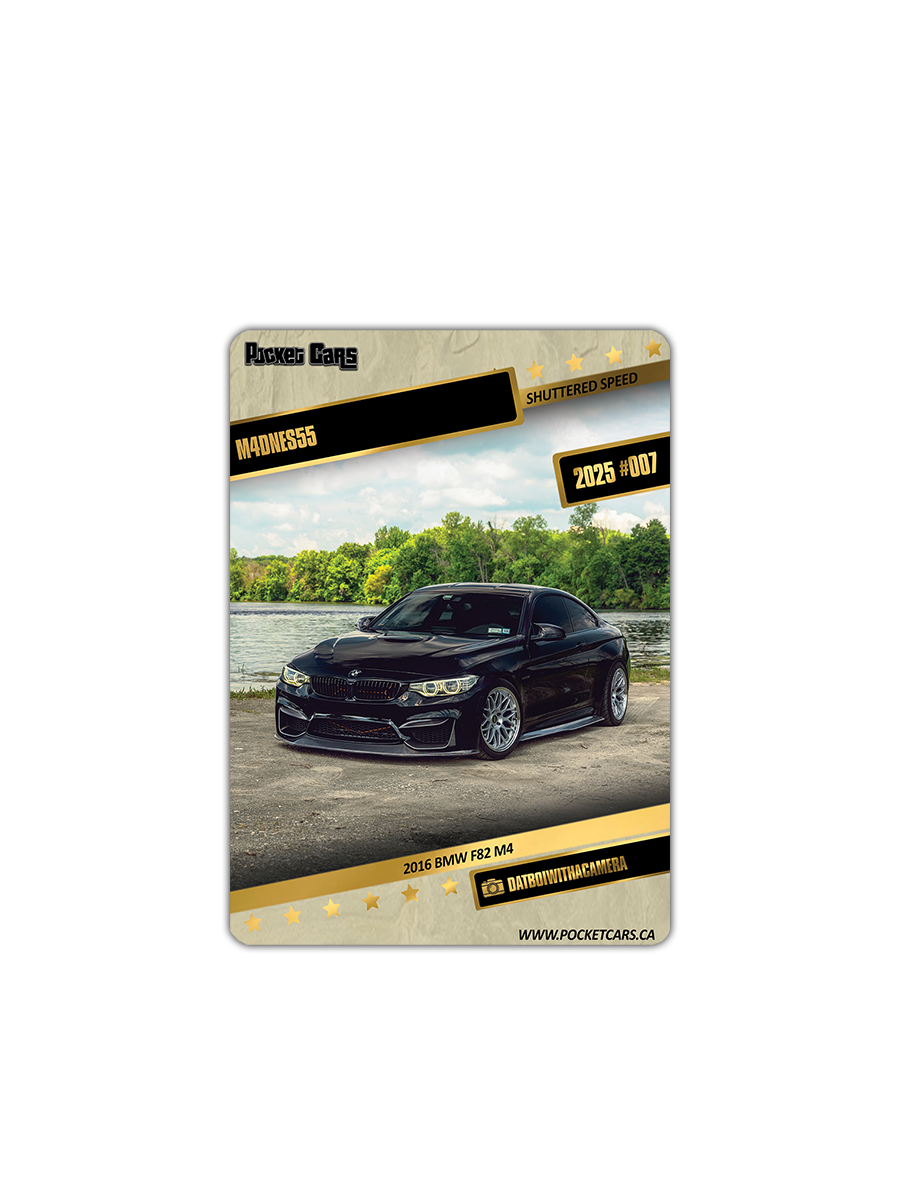 2016 BMW F82 M4 - M4DNES55 - #007 - SHUTTERED SPEED