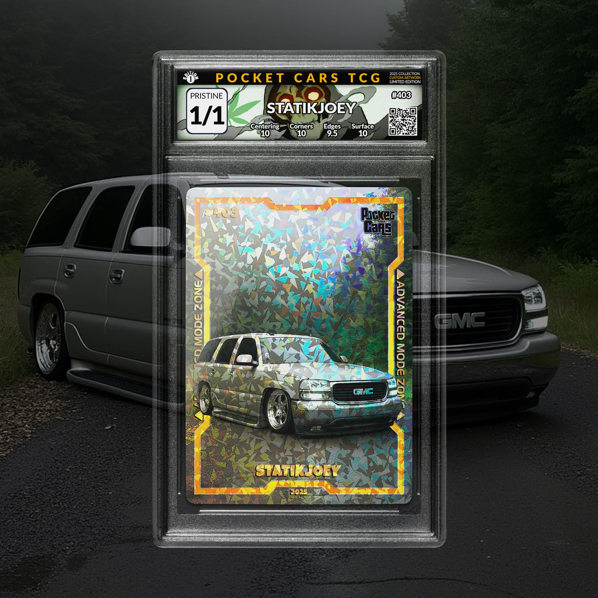 Statikjoey Cracked Ice Exclusive 1/1 Custom Card