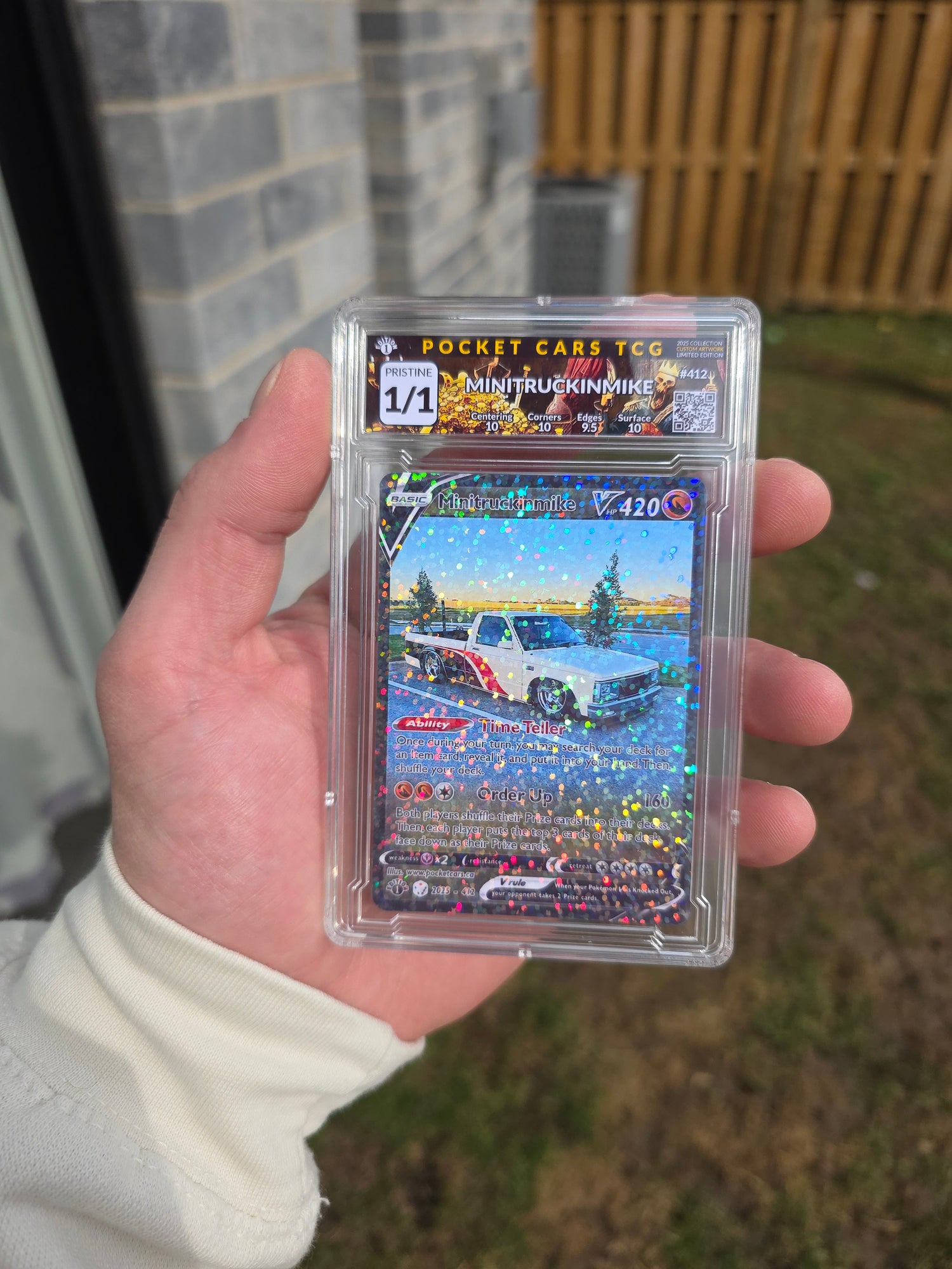 Minitruckinmike Glitterfoil Exclusive 1/1 Custom Card