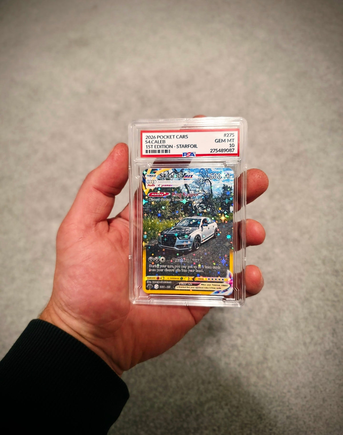 S4.caleb Starfoil Exclusive PSA 10 Custom Card