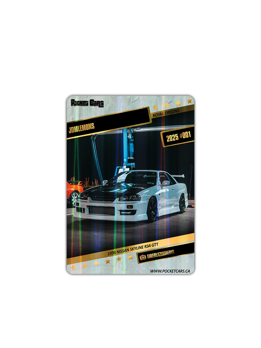 1998 NISSAN SKYLINE R34 GTT - JDMLEMONS - #001 - ROYAL ORIGINS