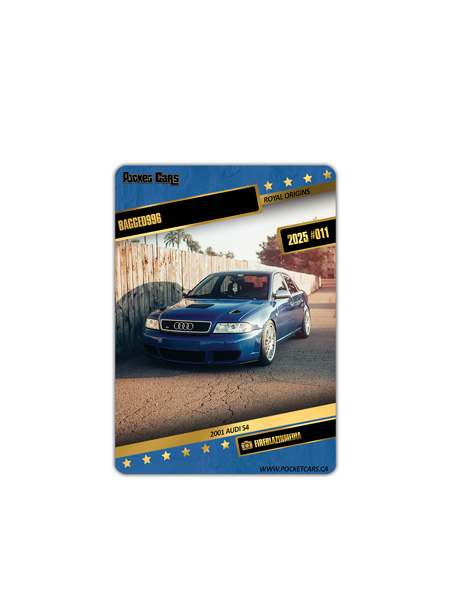 2001 AUDI S4 - BAGGED996 - #011 - ROYAL ORIGINS