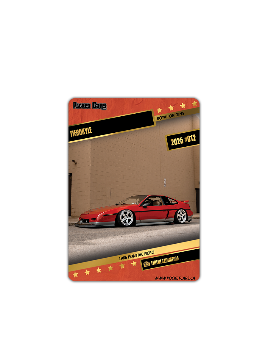 1986 PONTIAC FIERO - FIEROKYLE - #012 - ROYAL ORIGINS