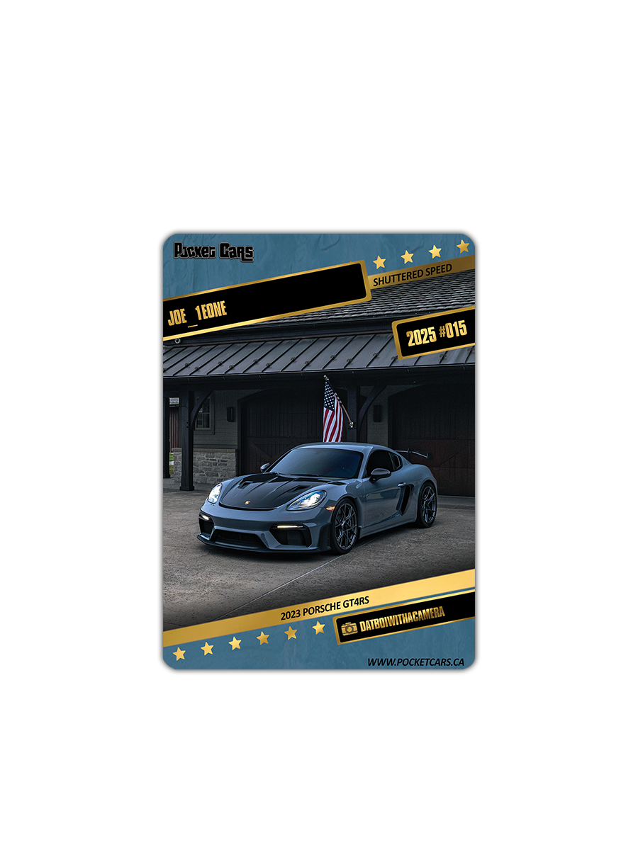 2023 PORSCHE GT4RS - JOE_1EONE - #015 - SHUTTERED SPEED