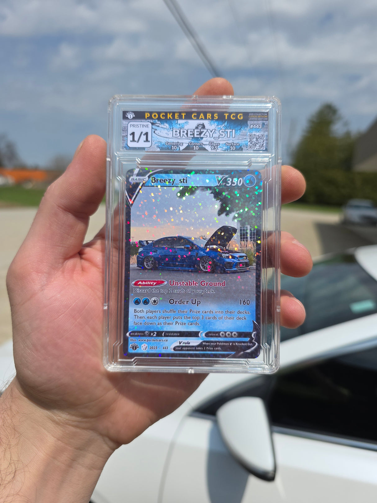 Breezy_sti Glitterfoil Exclusive 1/1 Custom Card
