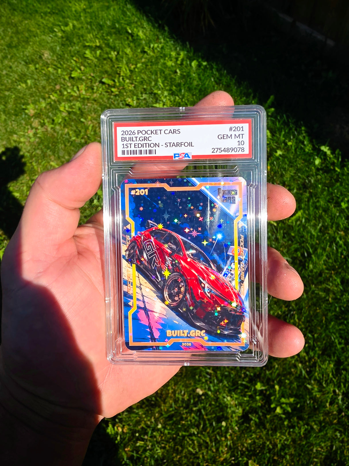Built.grc Starfoil Exclusive PSA 10 Custom Rookie Card