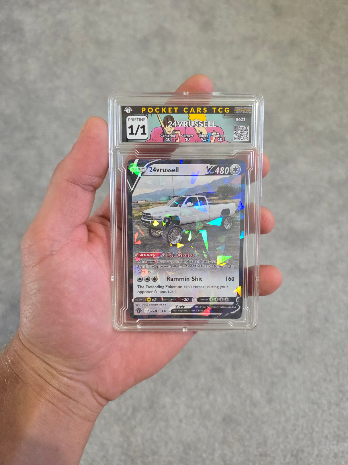 24vrussell Cracked Ice Exclusive 1/1 Custom Card